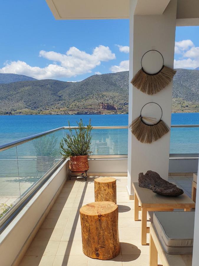 Boho Beach House In Itea-Delphi Екстериор снимка