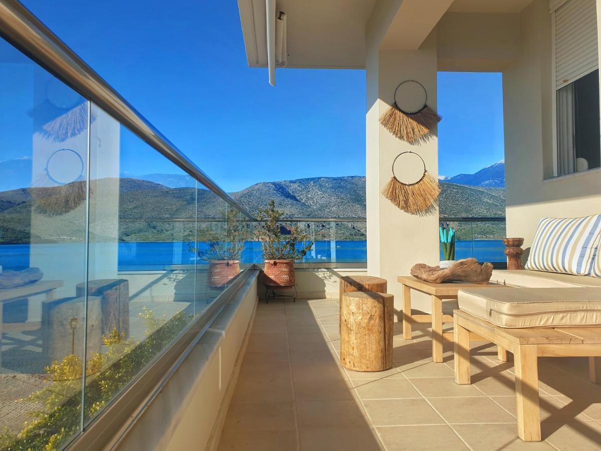 Boho Beach House In Itea-Delphi Екстериор снимка
